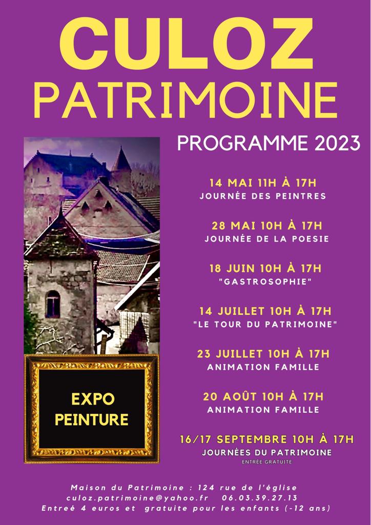 Anciennes expositions de la Maison du Patrimoine de Culoz